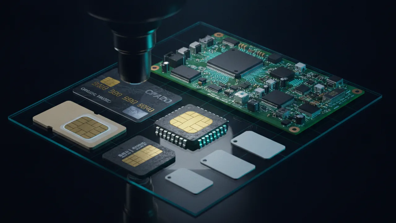 SIM cards, smart cards and a decapped chip